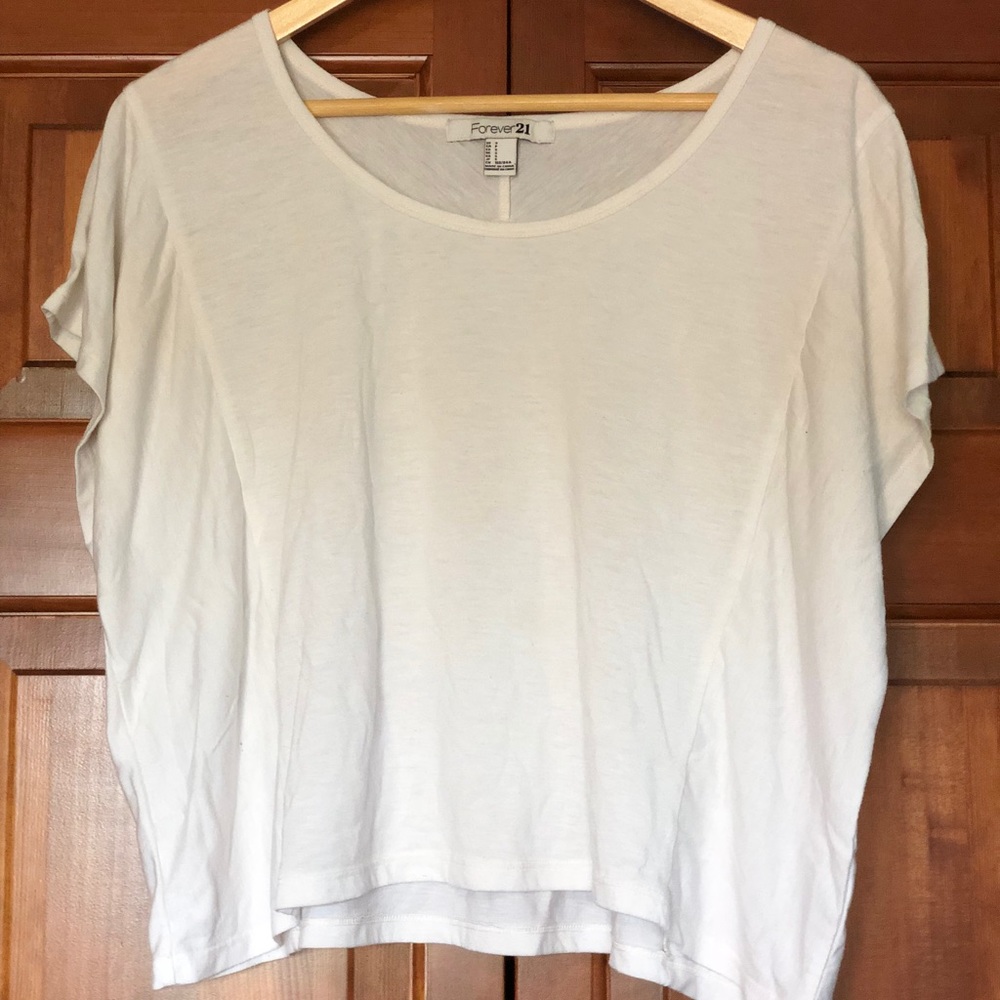 Forever 21 flowy white tee